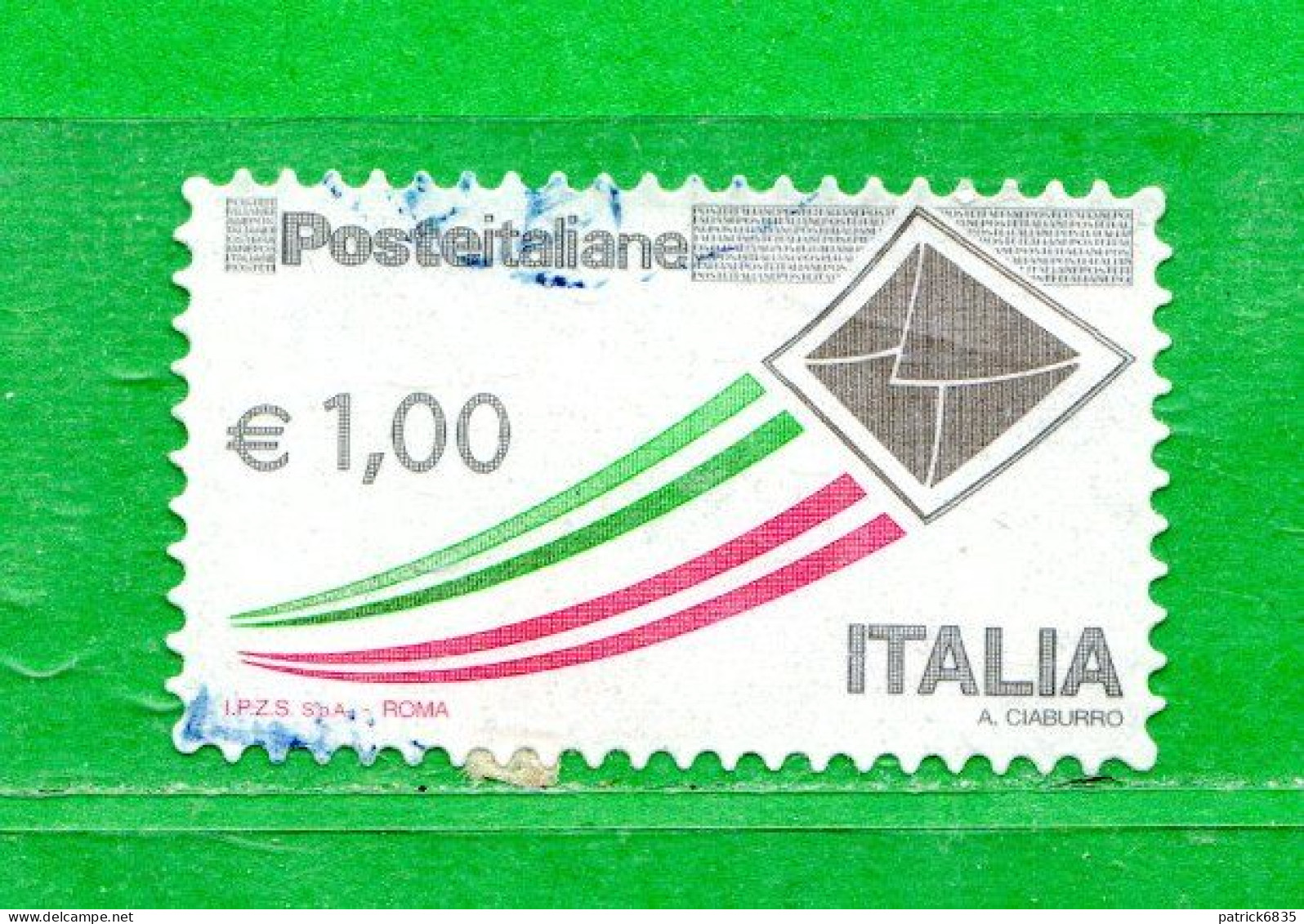 Italia - °Usato - 2015 - Posta Italiana - Busta Che Spicca Il Volo, Euro 1,00. Unif. 3674. Usato - 2011-20: Oblitérés