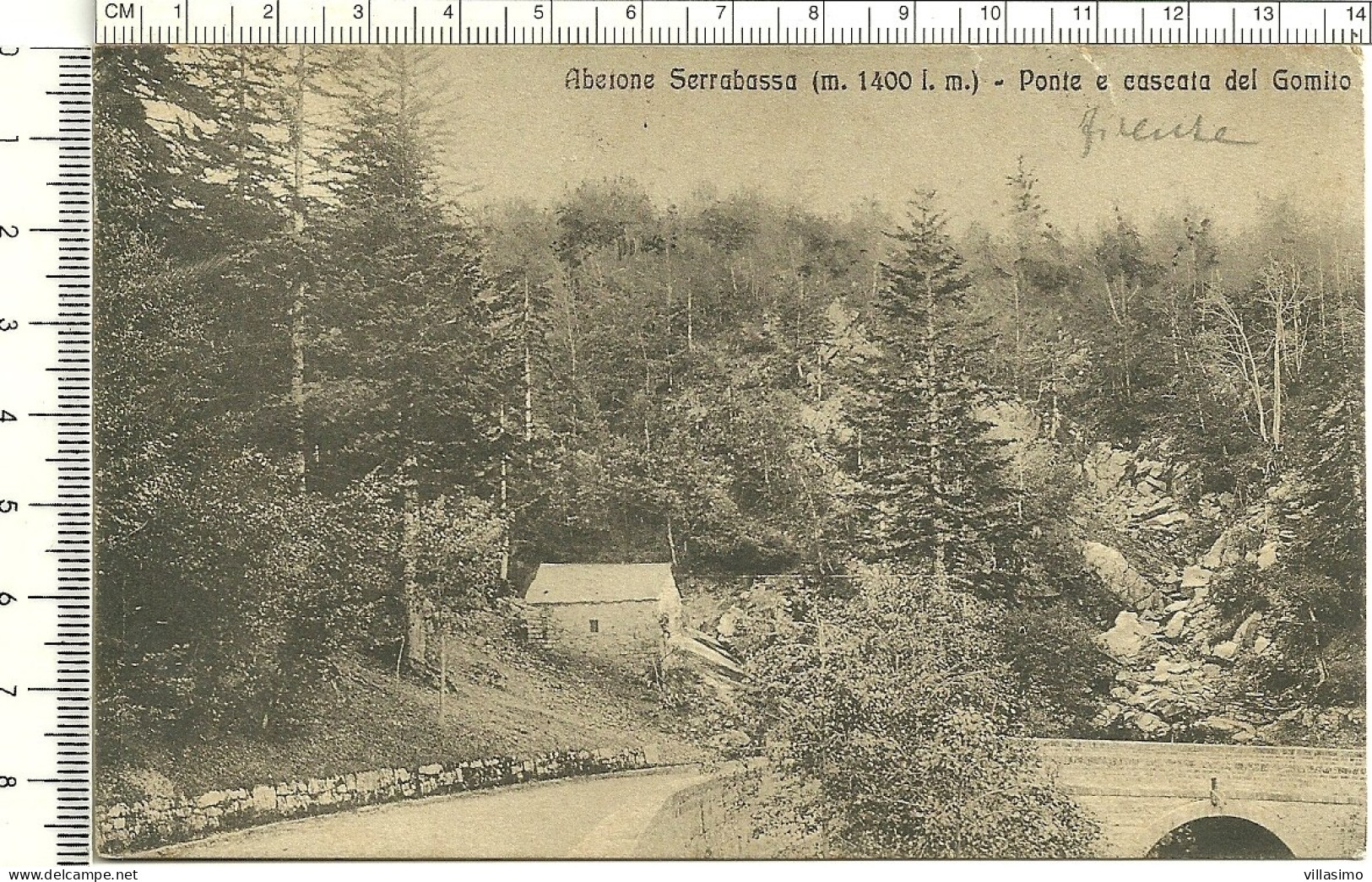 Firenze - Abetone Serrabassa (m. 1400 L.m.) - Ponte E Cascata Del Gomito - VG. 1912 - Firenze (Florence)