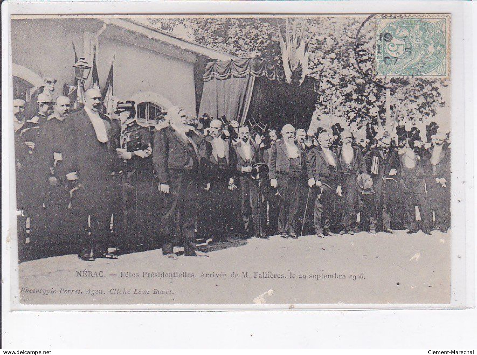 NERAC: Fêtes Présidentielles, Arrivée De M. Fallières 29 Septembre 1906 - Très Bon état - Nerac