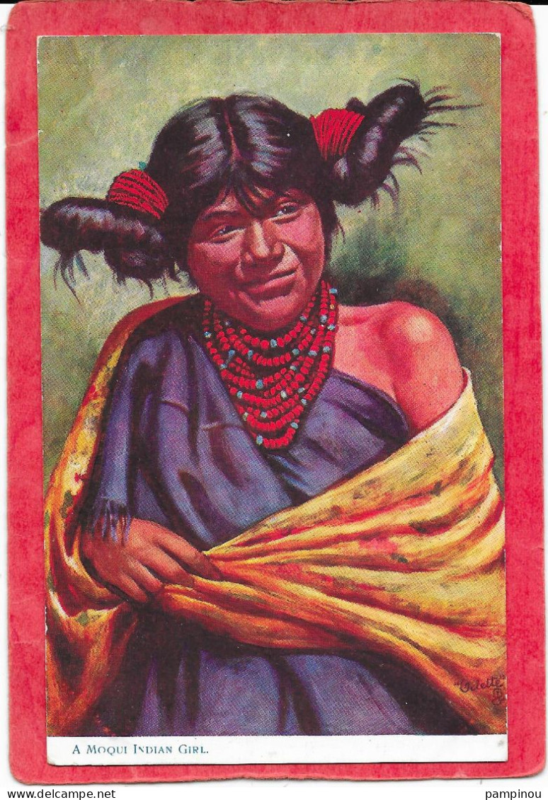 INDIENS - A Moqui Indian Girl  - Tuck's - Indiens D'Amérique Du Nord