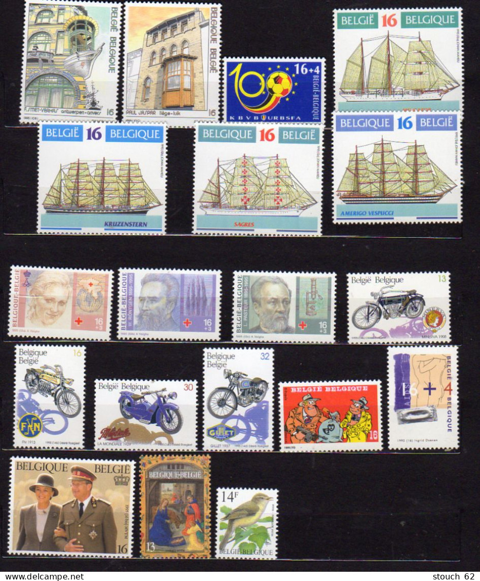 Belgique 1995, Année Complète Neuve, 2582 / 2631 ** - Volledige Jaargang