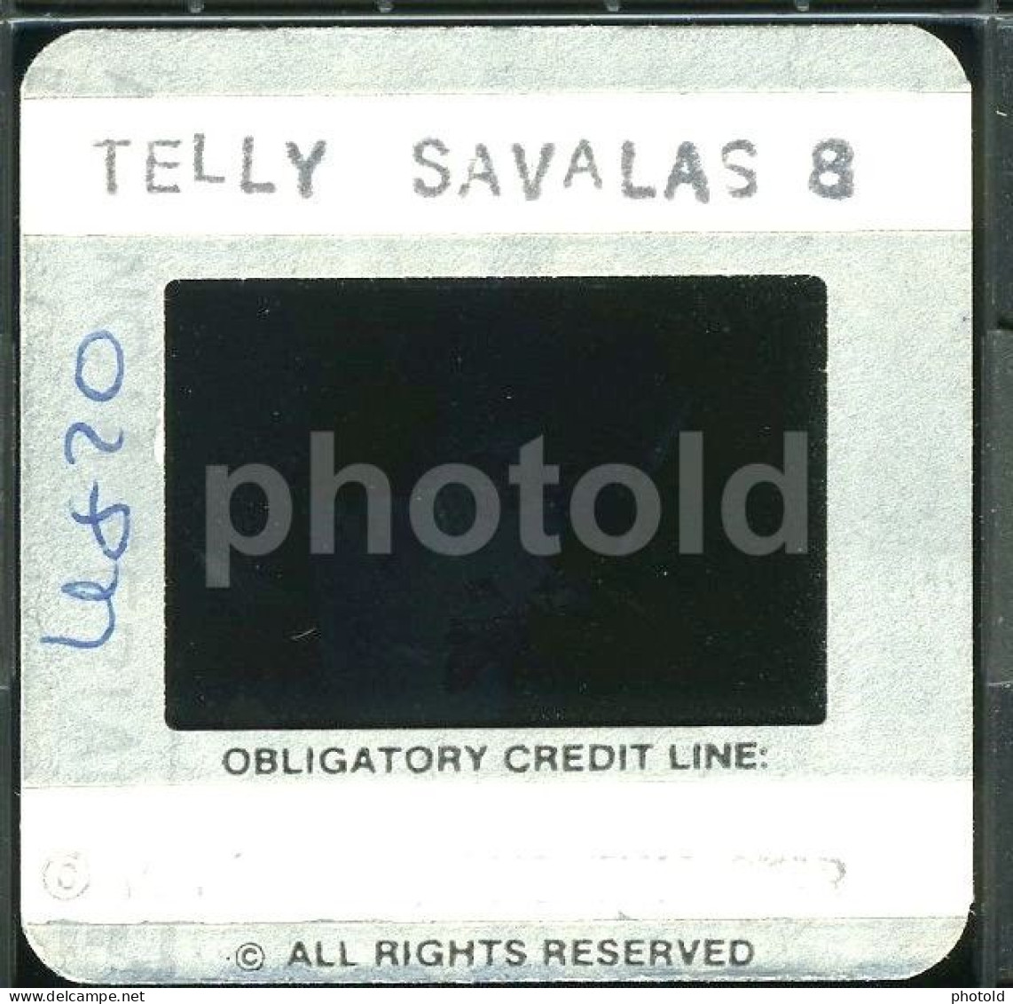 4 SLIDES SET 90s TELLY SAVALAS CINEMA MOVIE ACTOR HOLLYWOOD PRESS DIAPOSITIVE SLIDE Not PHOTO No FOTO B5011 - Diapositivas