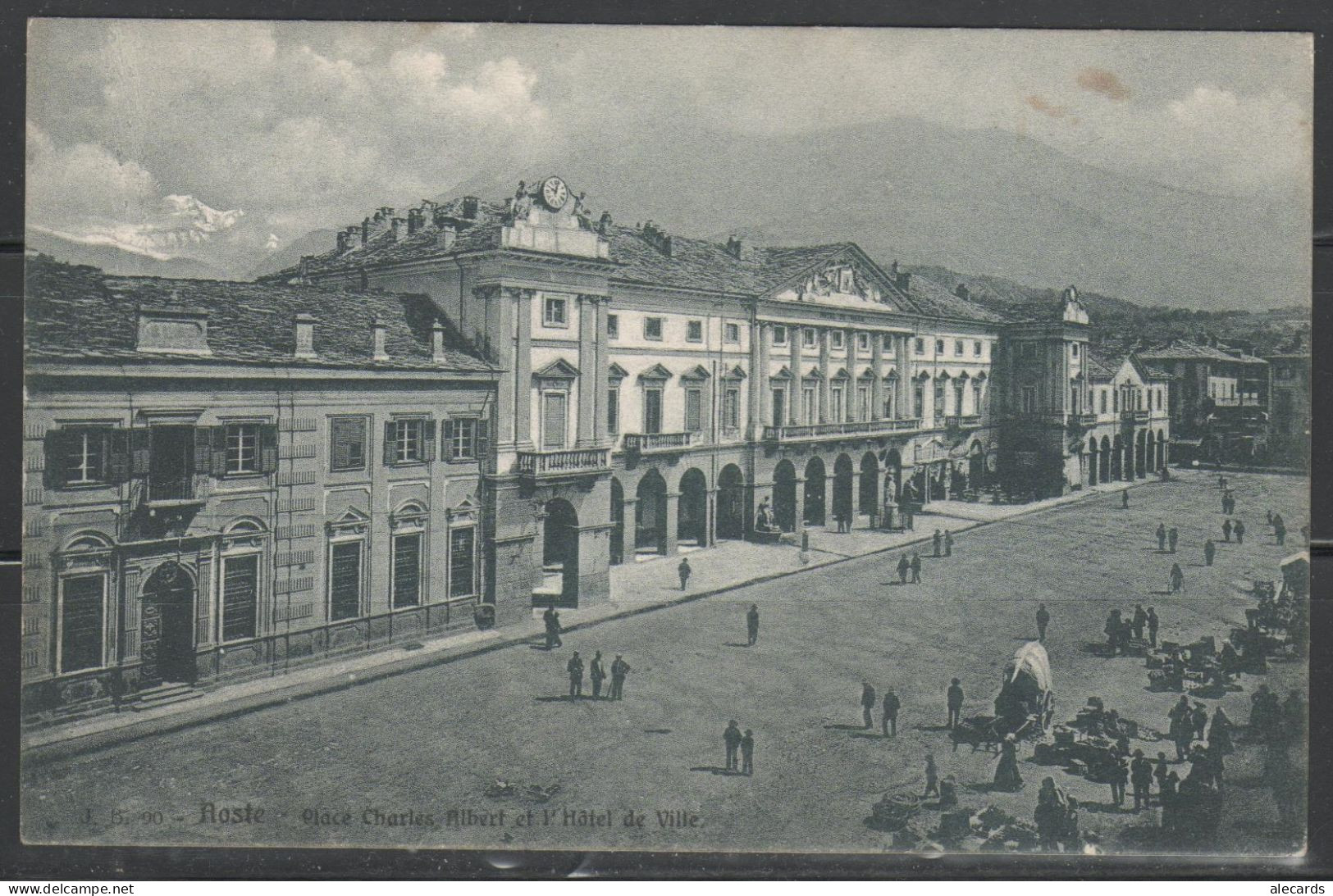 Aosta - Piazza Carlo Alberto (Chanoux) E Municipio - Aosta