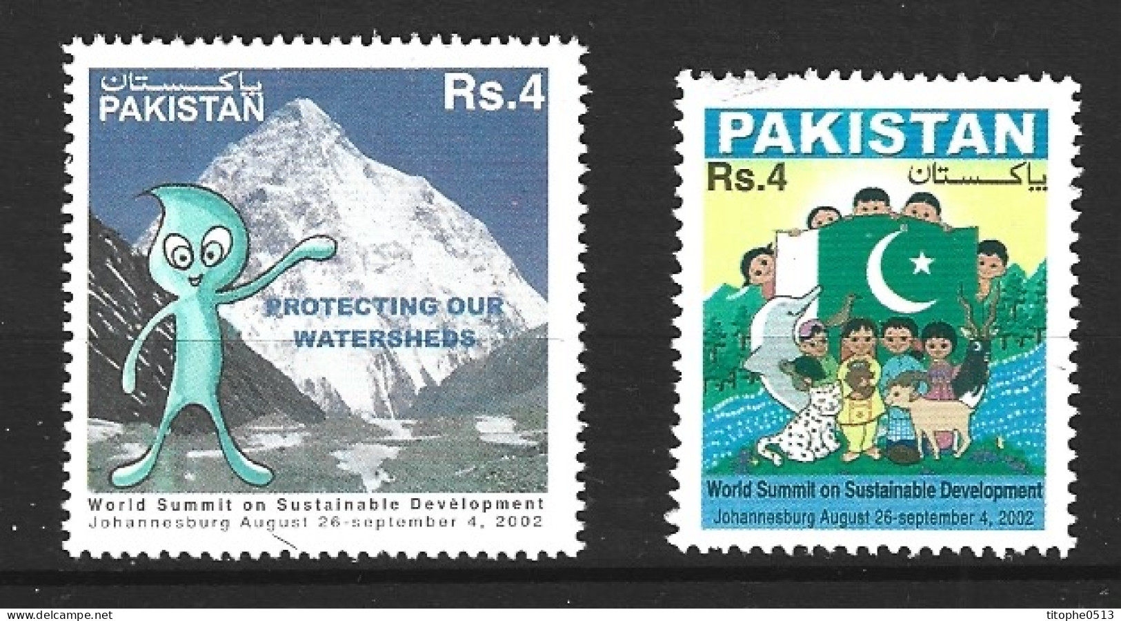 PAKISTAN. N°1076-7 De 2002. Développement Durable. - Protección Del Medio Ambiente Y Del Clima