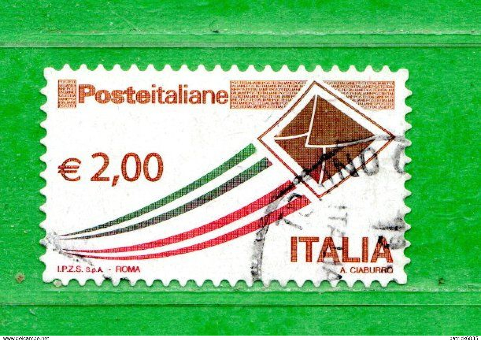 Italia ° -  2009 -  Posta Italiana, €  2,00.  Unif. 3157. - 2001-10: Oblitérés