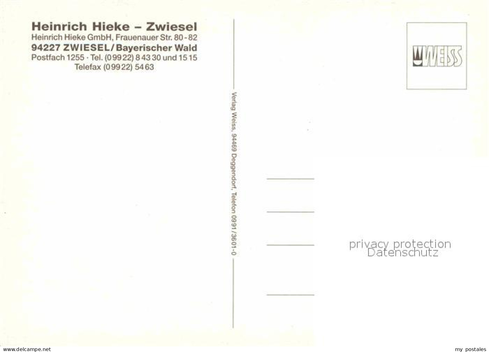 72840029 Zwiesel Niederbayern Baerenwurzerei Hieke-Zwiesel Zwiesel - Zwiesel