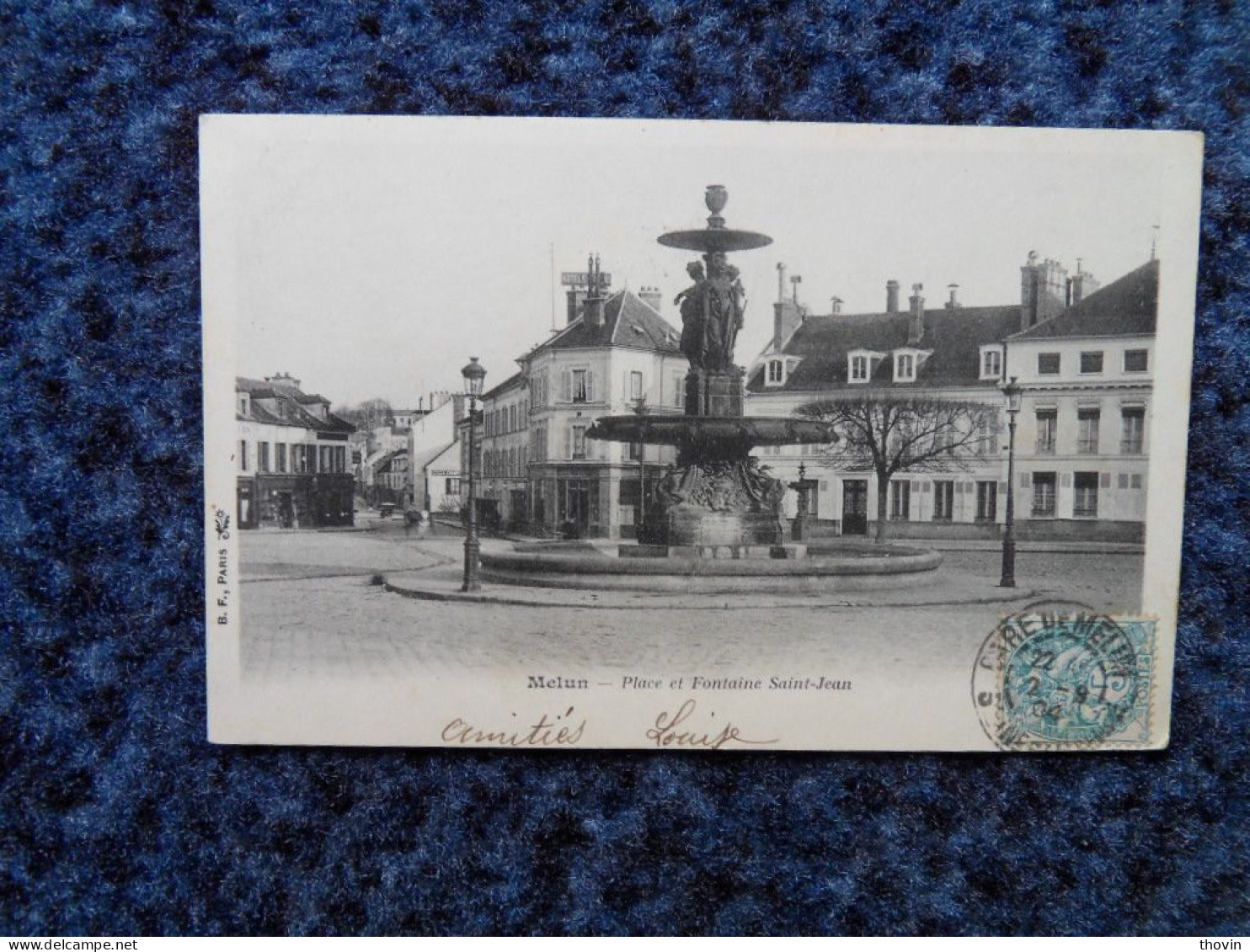 KB11/1252-Melun Place Fontaine Saint Jean 1904 - Melun