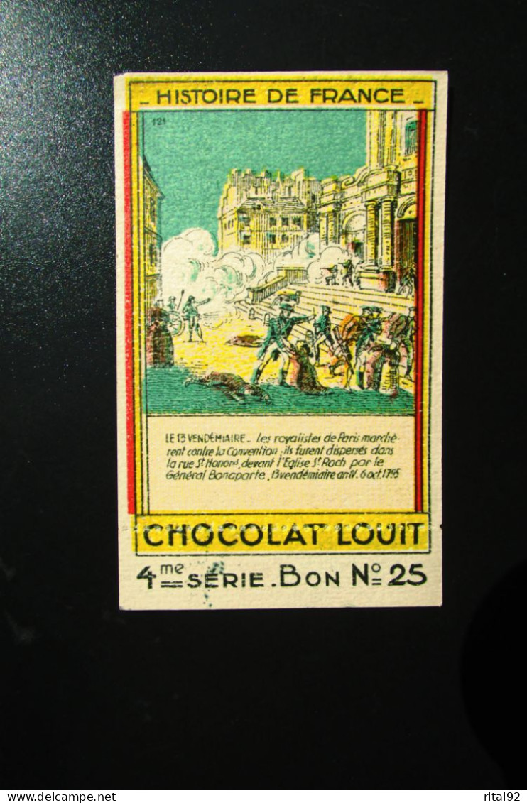 Chromo "Chocolat LOUIT" - Série "Histoire De FRANCE" - Louit