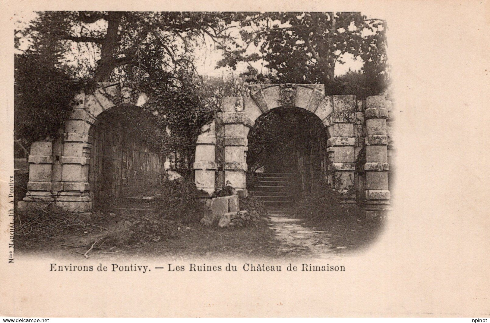 C P A  -  56  -  PONTIVY  -   Les Ruines Du Chateau De Rimaison - Pontivy