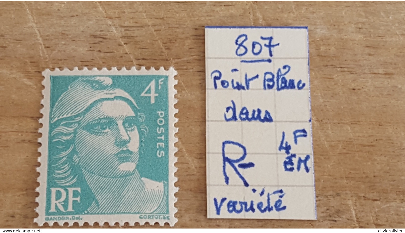 REF A3690 FRANCE  NEUF* VARIETE POINT BLANC - Sammlungen