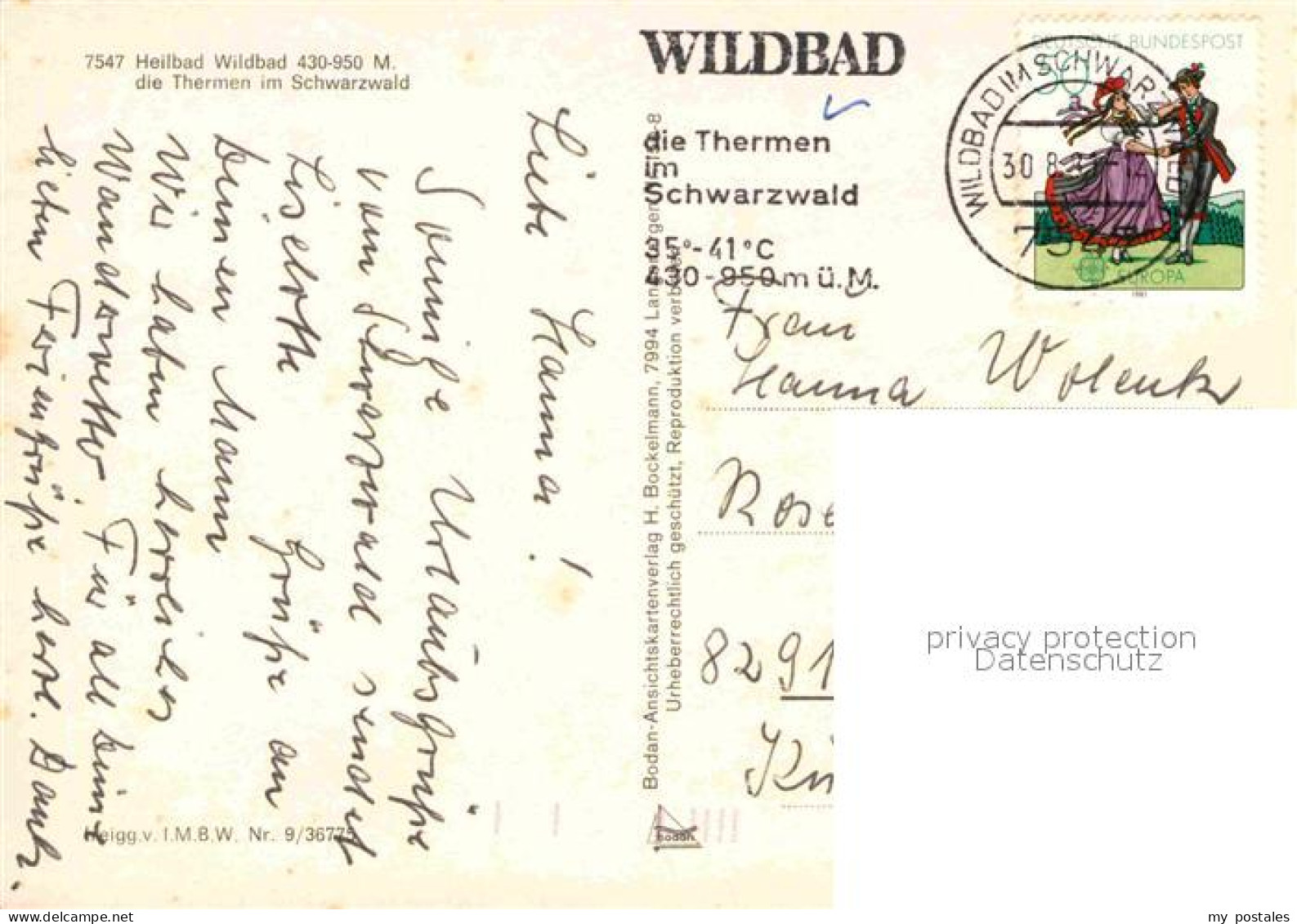 72839621 Bad Wildbad Fliegeraufnahme Bad Wildbad - Other & Unclassified