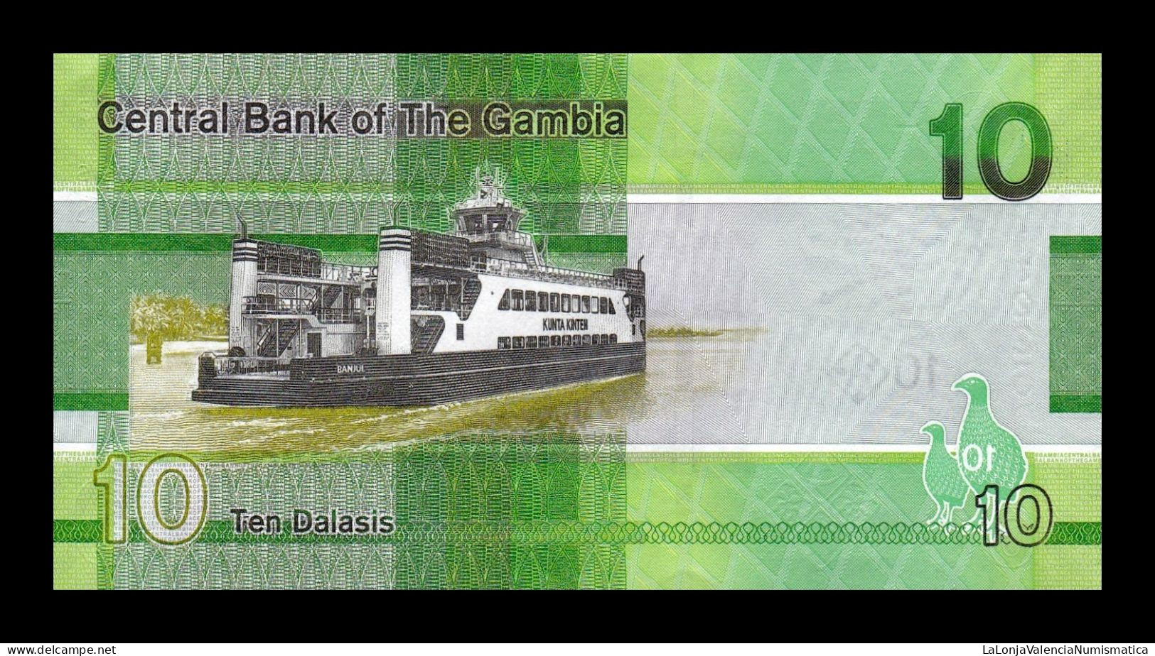 Gambia 10 Dalasis 2023 (2024) Pick 38c New Date Sc Unc - Gambia