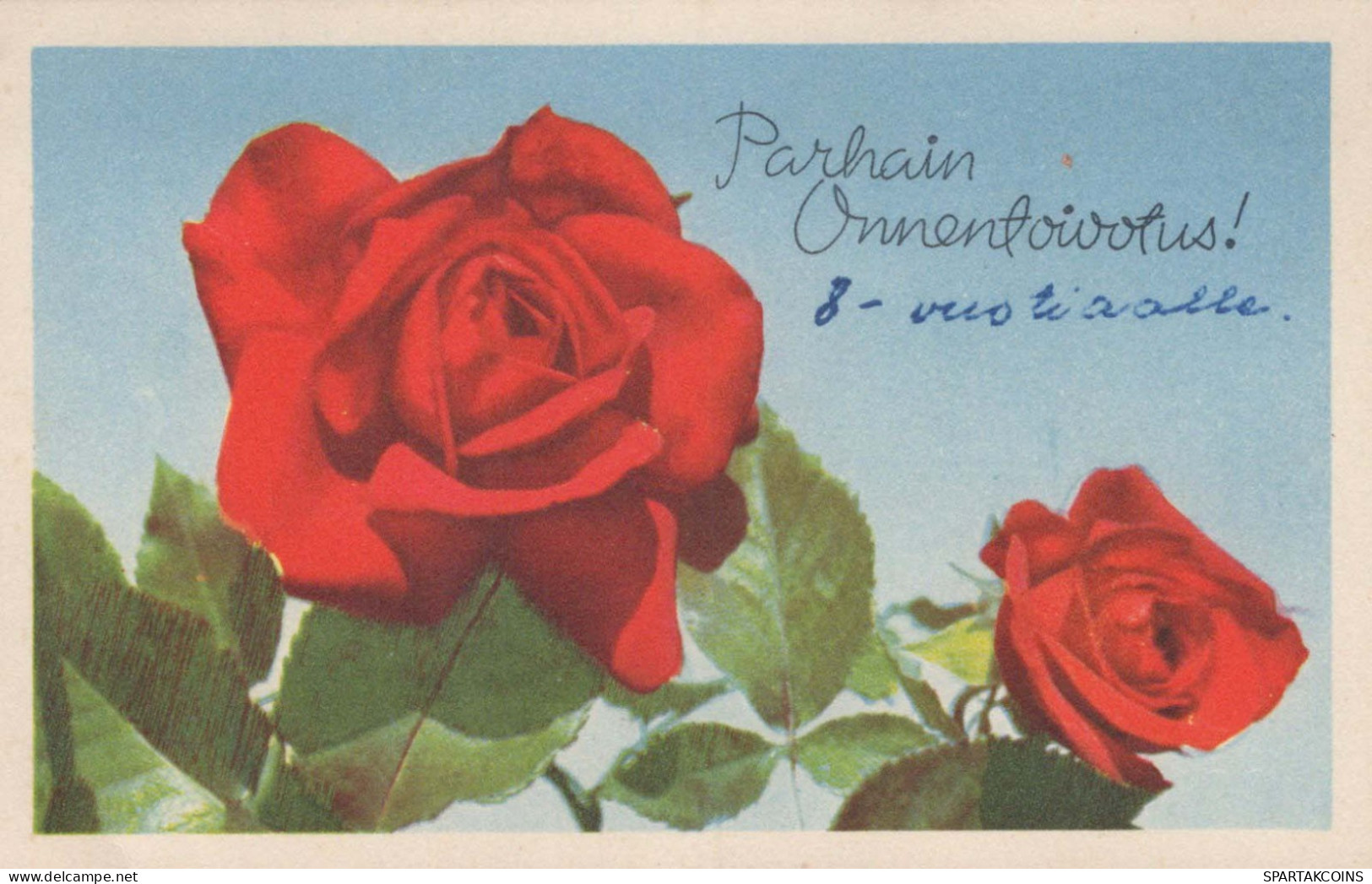 FLOWERS Vintage Ansichtskarte Postkarte CPA #PKE618.DE - Flowers