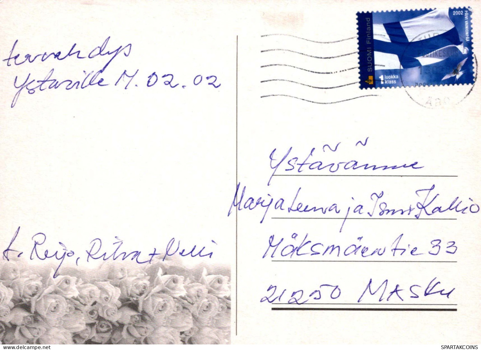 FLOWERS Vintage Ansichtskarte Postkarte CPSM #PBZ867.DE - Fleurs
