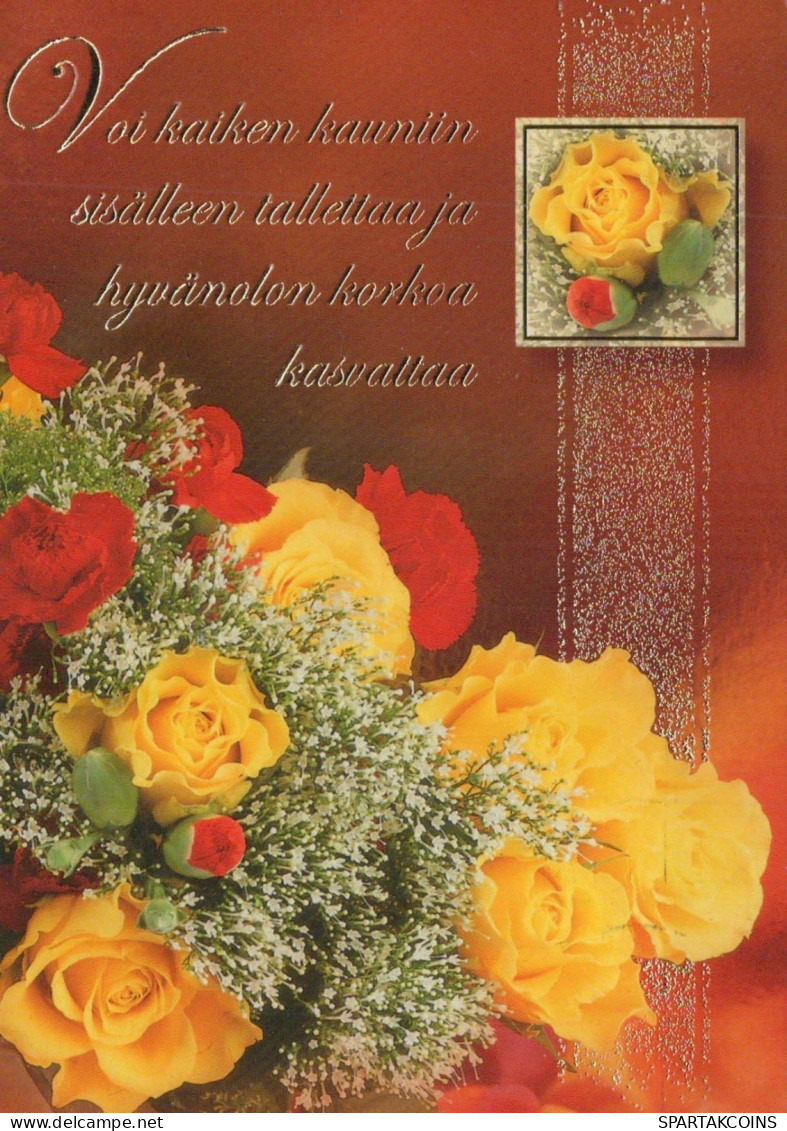 FLOWERS Vintage Ansichtskarte Postkarte CPSM #PBZ745.DE - Fleurs