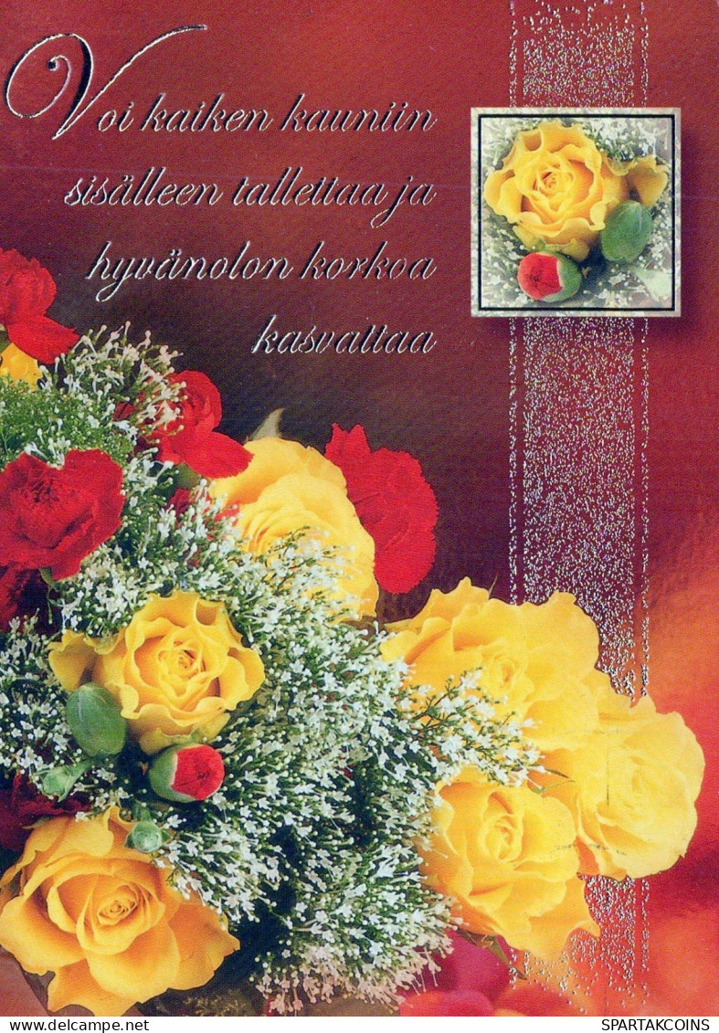 FLOWERS Vintage Ansichtskarte Postkarte CPSM #PBZ745.DE - Blumen