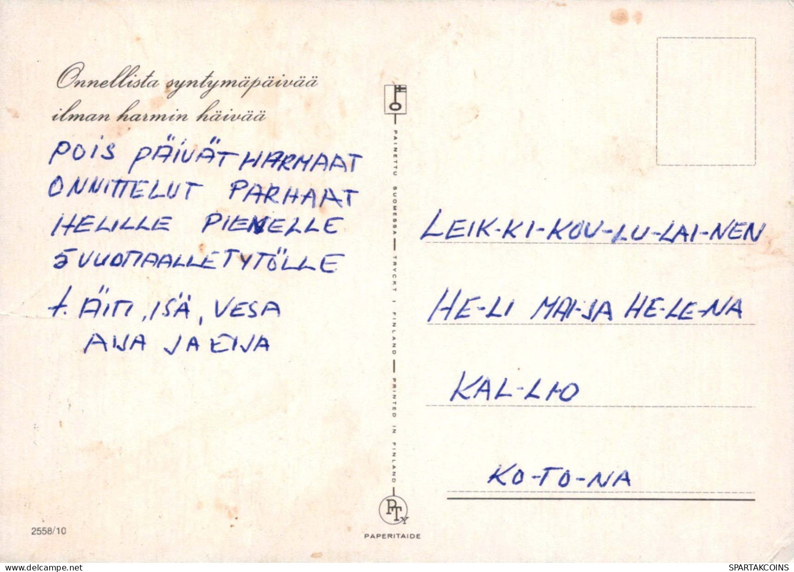 ALLES GUTE ZUM GEBURTSTAG 5 Jährige Vintage Postal CPSM #PBT926.DE - Birthday