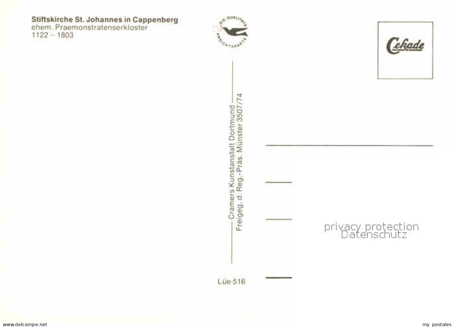 72839527 Cappenberg Fliegeraufnahme Stiftskirche Sankt Johannes Selm - Autres & Non Classés