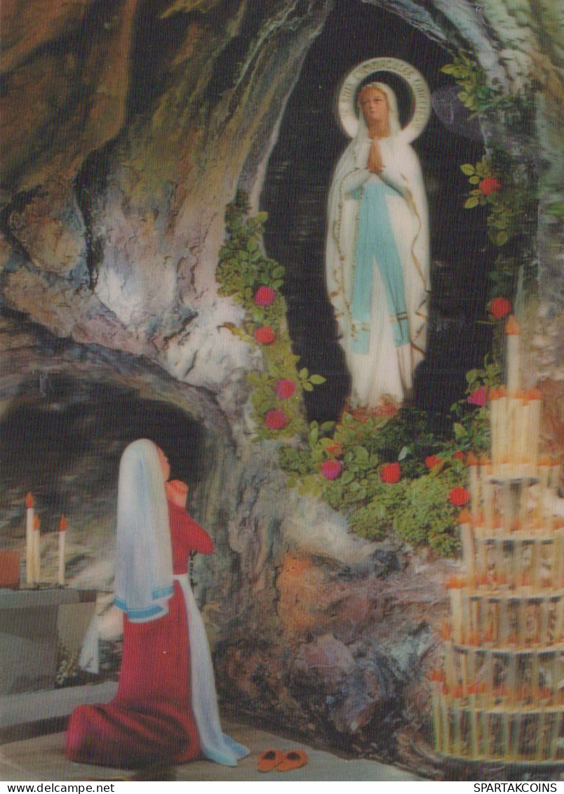 STATUE SAINTS Christentum Religion Vintage Ansichtskarte Postkarte CPSM #PBQ312.DE - Paintings, Stained Glasses & Statues