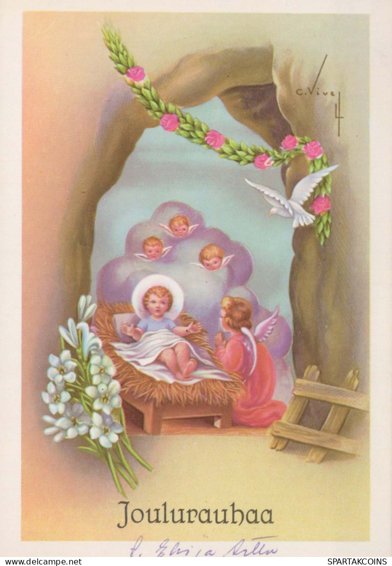 ENGEL Weihnachten Jesuskind Vintage Ansichtskarte Postkarte CPSM #PBP292.DE - Angeli