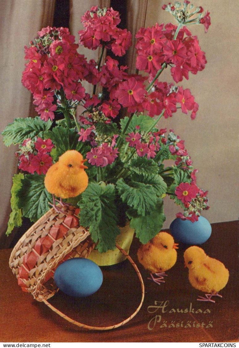 OSTERN HUHN EI Vintage Ansichtskarte Postkarte CPSM #PBO607.DE - Ostern