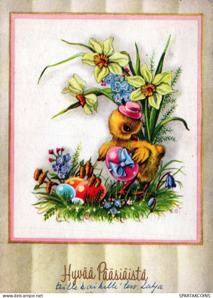 OSTERN EI Vintage Ansichtskarte Postkarte CPSM #PBO225.DE - Easter