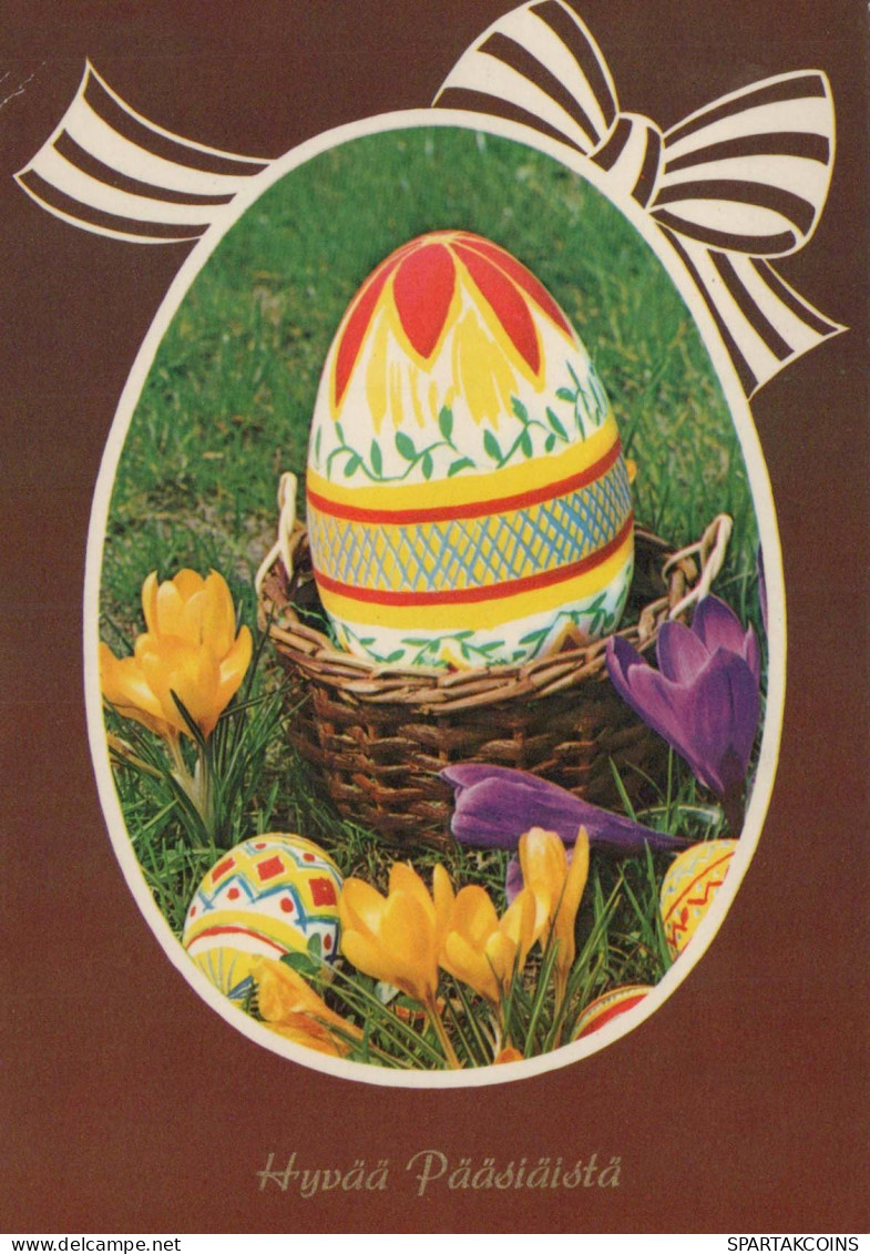 OSTERN EI Vintage Ansichtskarte Postkarte CPSM #PBO165.DE - Pâques