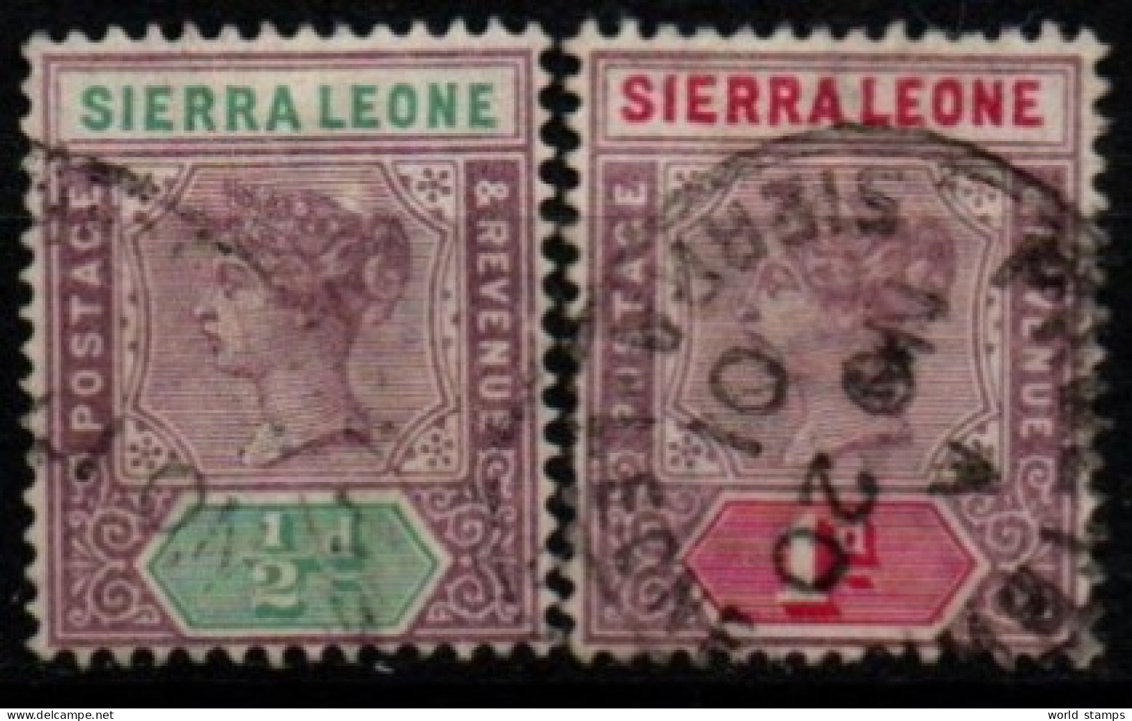 SIERRA LEONE 1897-8 O - Sierra Leona (...-1960)