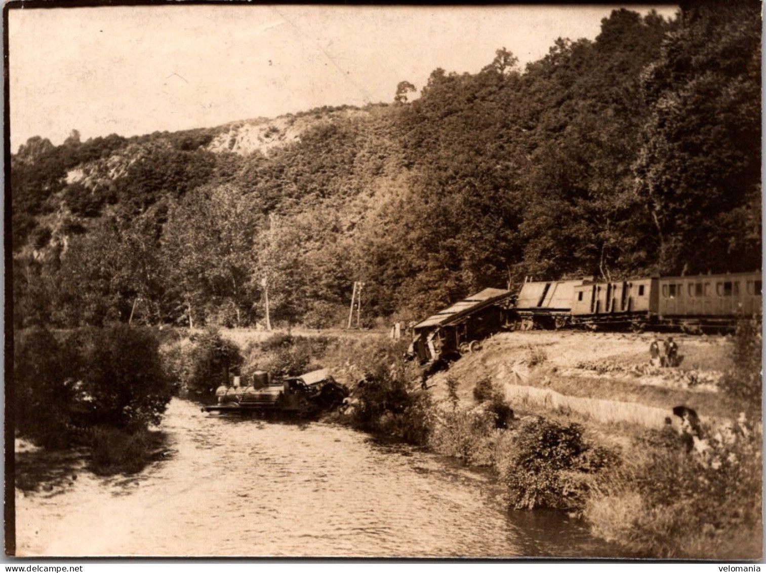 S16452 Photo Aubusson - Ste Madeleine Déraillement D'un Train 29 Juillet 1914 - Aubusson