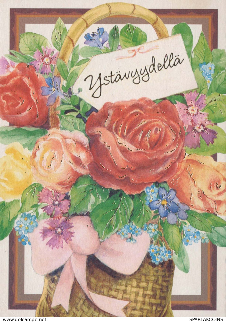 FLOWERS Vintage Ansichtskarte Postkarte CPSM #PAS579.DE - Blumen