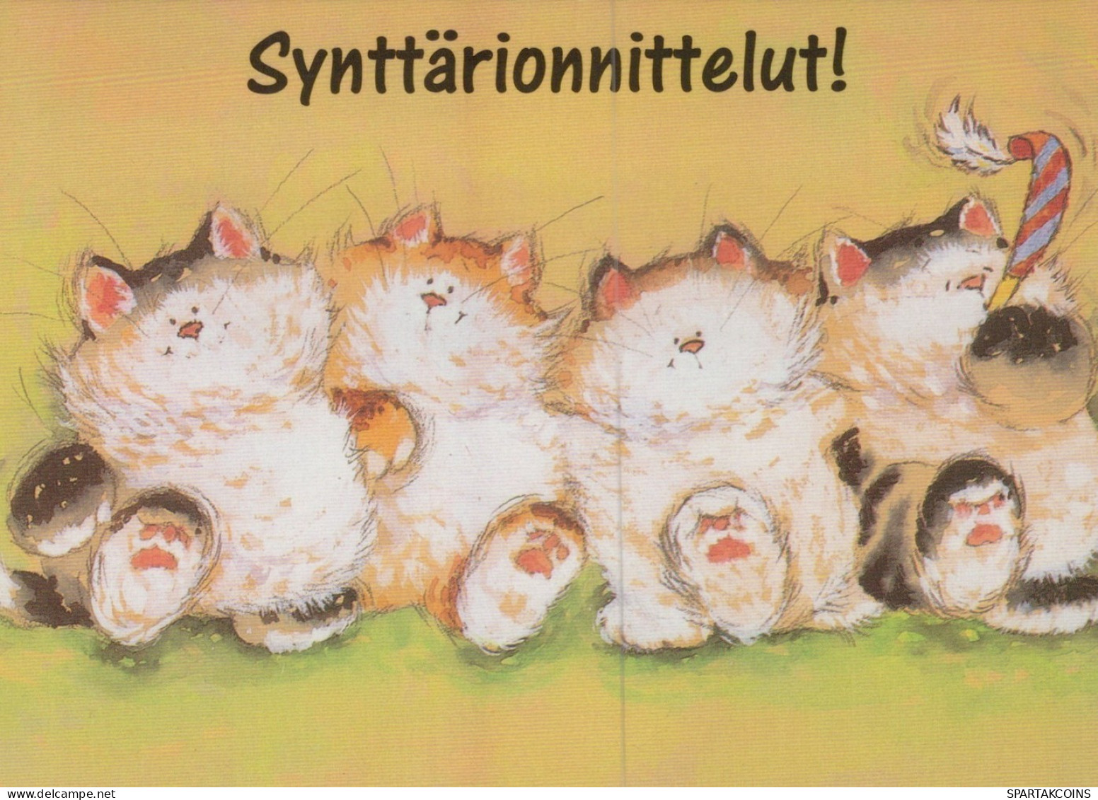 KATZE MIEZEKATZE Tier Vintage Ansichtskarte Postkarte CPSM #PAM427.DE - Cats