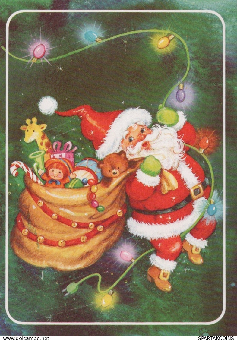 WEIHNACHTSMANN SANTA CLAUS WEIHNACHTSFERIEN Vintage Postkarte CPSM #PAJ529.DE - Santa Claus