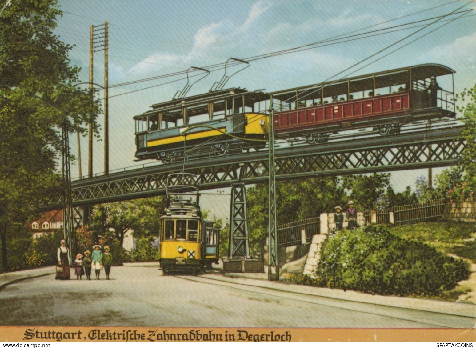 ZUG Schienenverkehr Eisenbahnen Vintage Ansichtskarte Postkarte CPSM #PAA816.DE - Eisenbahnen