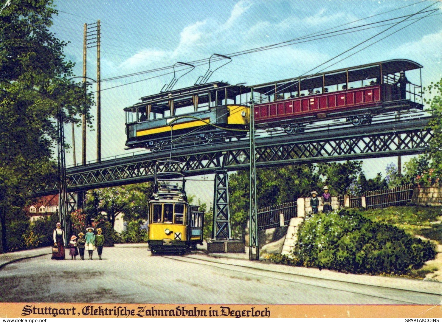 ZUG Schienenverkehr Eisenbahnen Vintage Ansichtskarte Postkarte CPSM #PAA816.DE - Trains