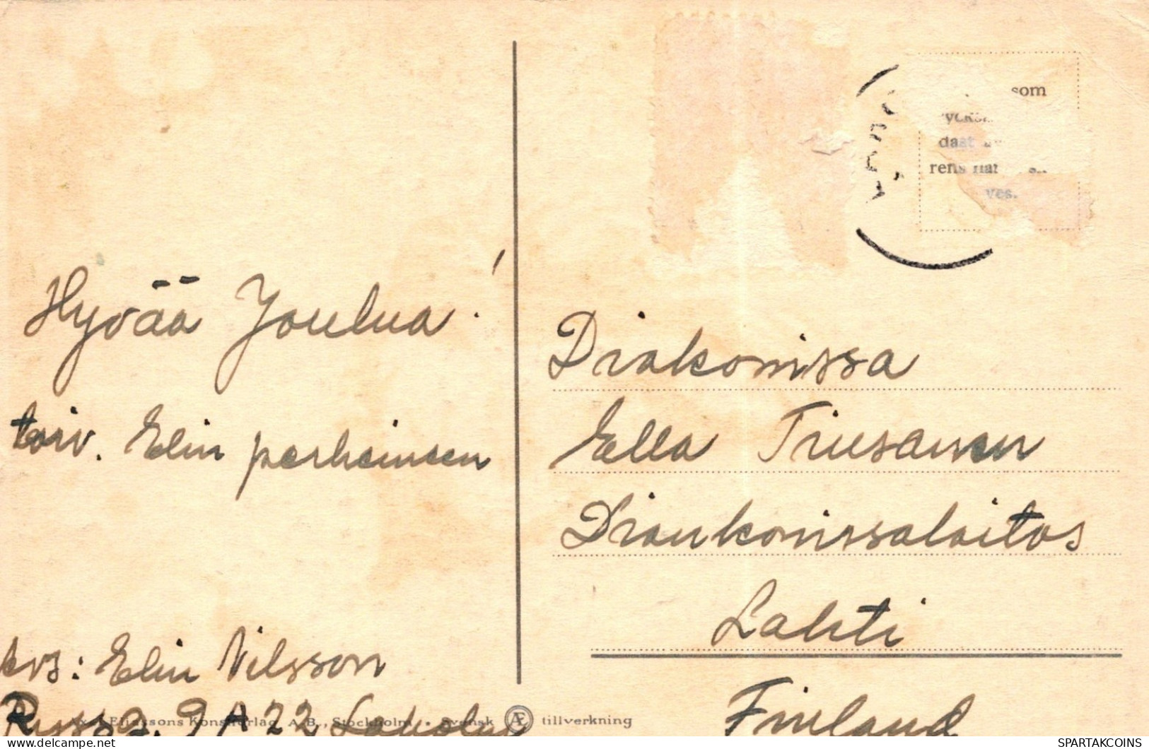 ENGEL WEIHNACHTSFERIEN Vintage Ansichtskarte Postkarte CPSMPF #PAG754.DE - Angeli