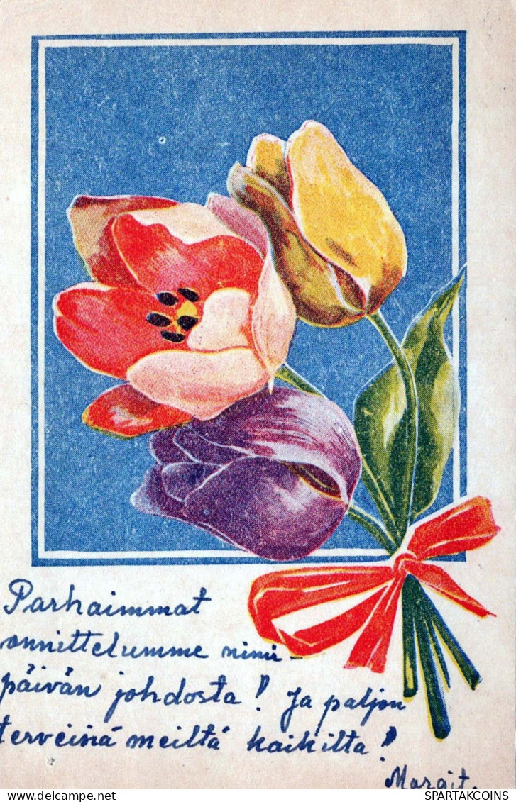 FLORES Vintage Tarjeta Postal CPA #PKE737.ES - Bloemen