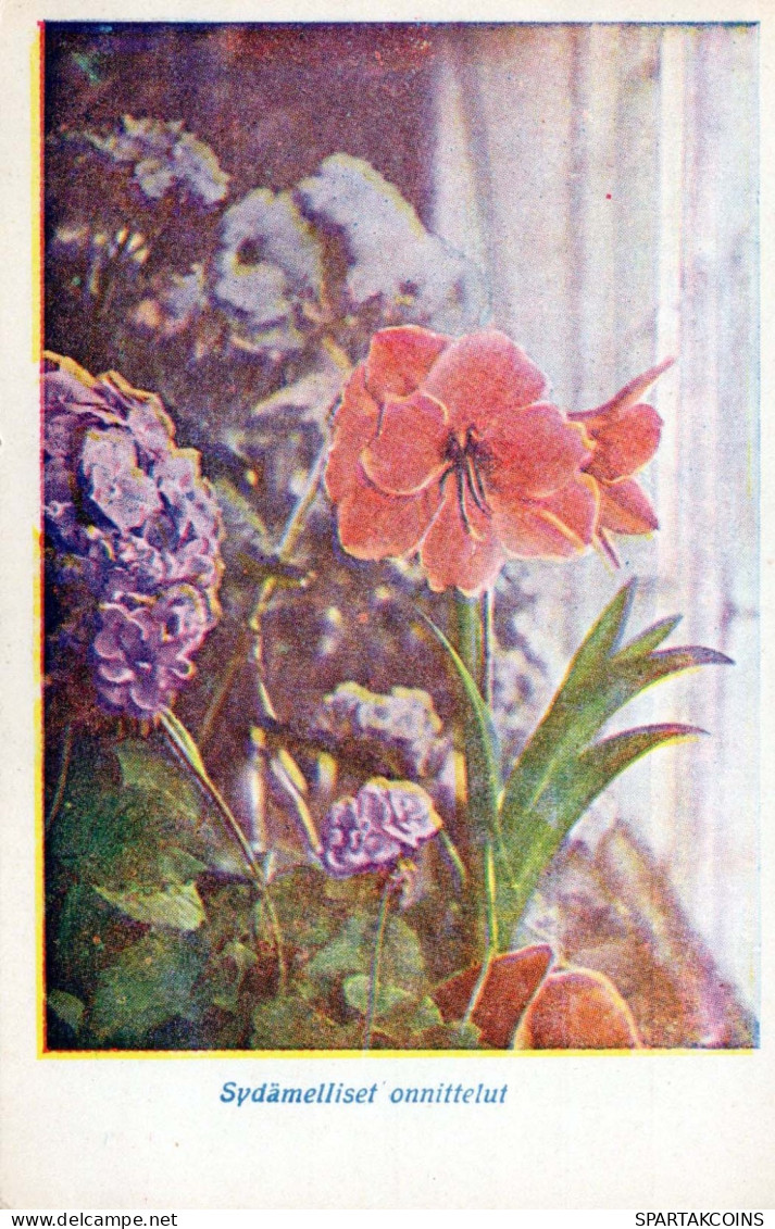 FLORES Vintage Tarjeta Postal CPA #PKE555.ES - Flowers