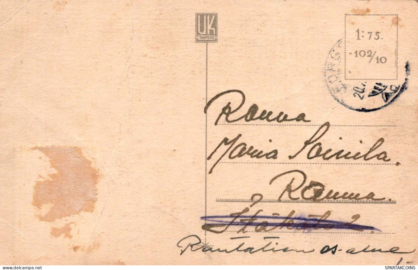 PAPÁ NOEL Feliz Año Navidad Vintage Tarjeta Postal CPSMPF #PKD228.ES - Kerstman