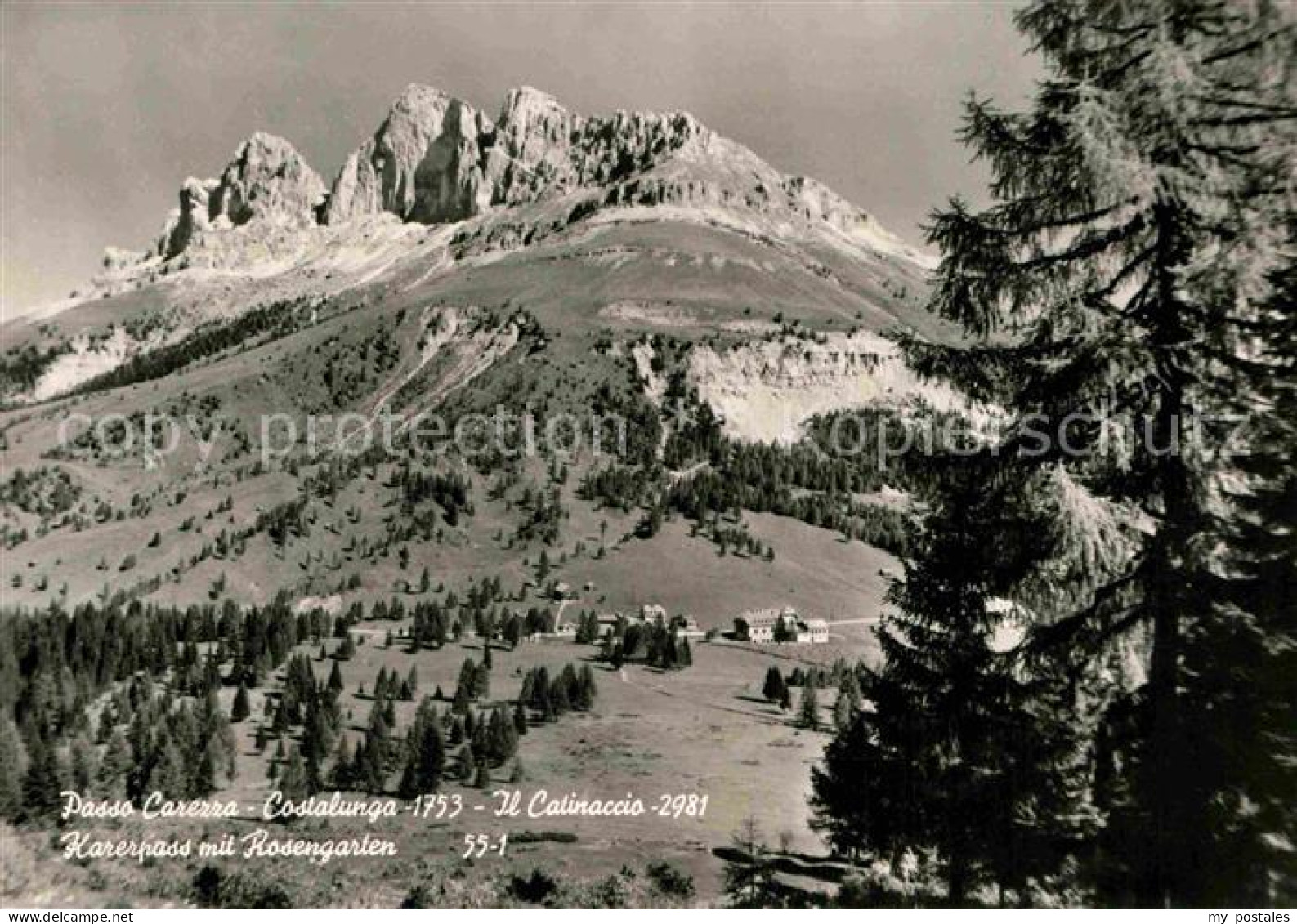 72839407 Karerpass Suedtirol Mit Rosengarten Dolomiten Karerpass Suedtirol - Sonstige & Ohne Zuordnung