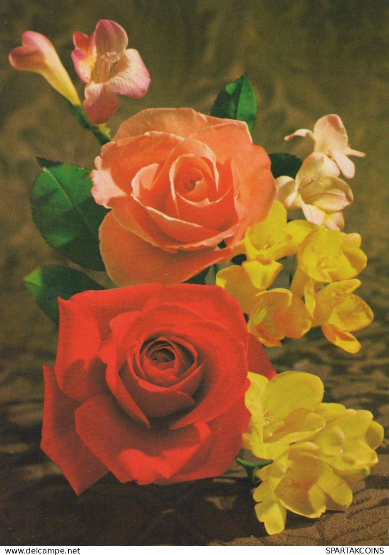 FLORES Vintage Tarjeta Postal CPSM #PBZ441.ES - Bloemen