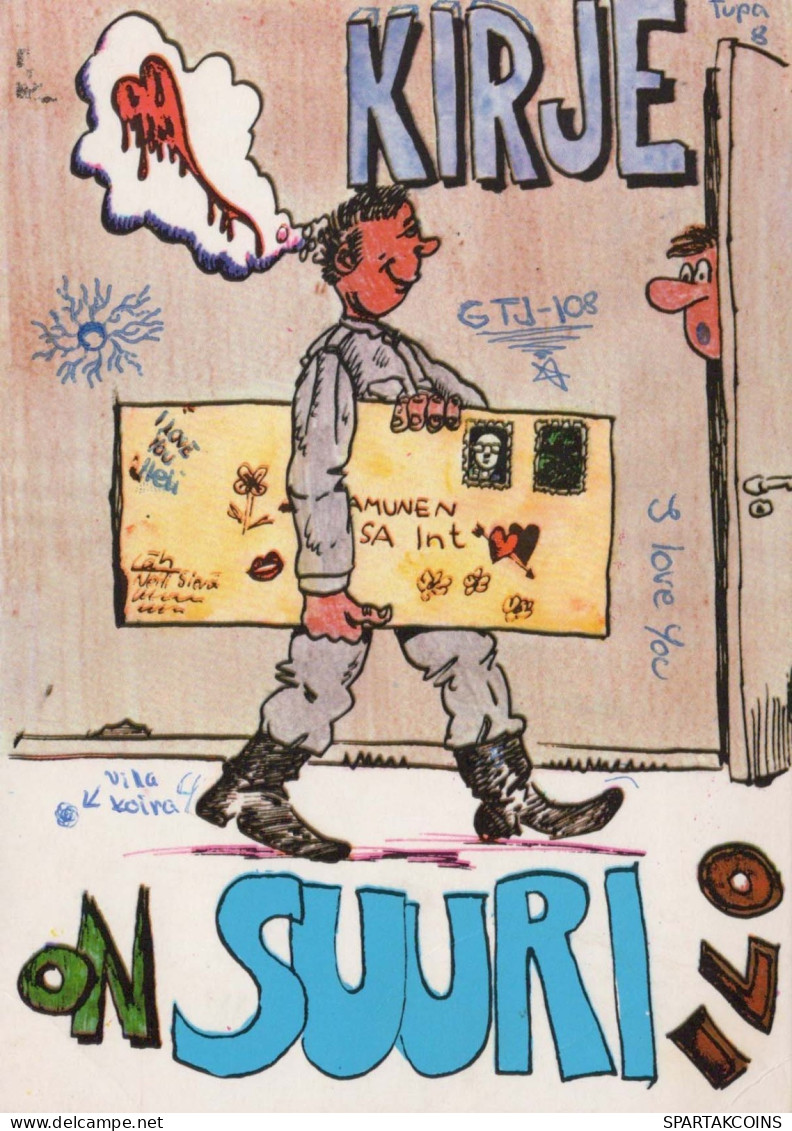 SOLDADOS HUMOR Militaria Vintage Tarjeta Postal CPSM #PBV832.ES - Humor