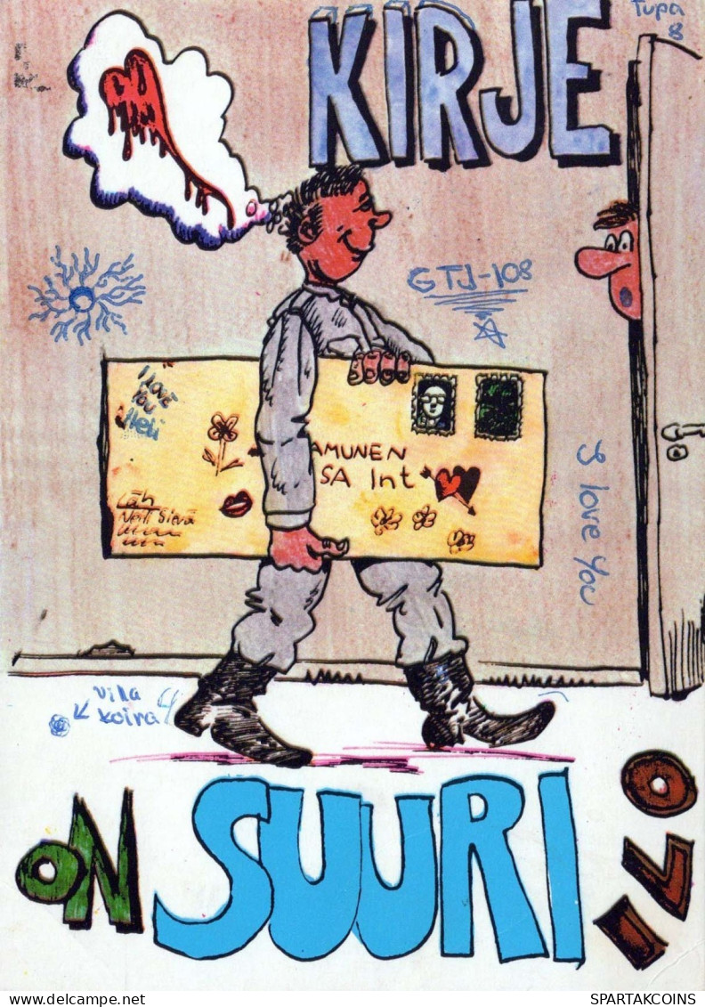 SOLDADOS HUMOR Militaria Vintage Tarjeta Postal CPSM #PBV832.ES - Humoristiques