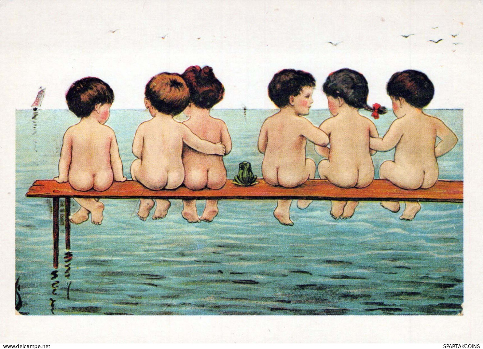 NIÑOS NIÑOS Escena S Paisajes Vintage Tarjeta Postal CPSM #PBU662.ES - Scènes & Paysages