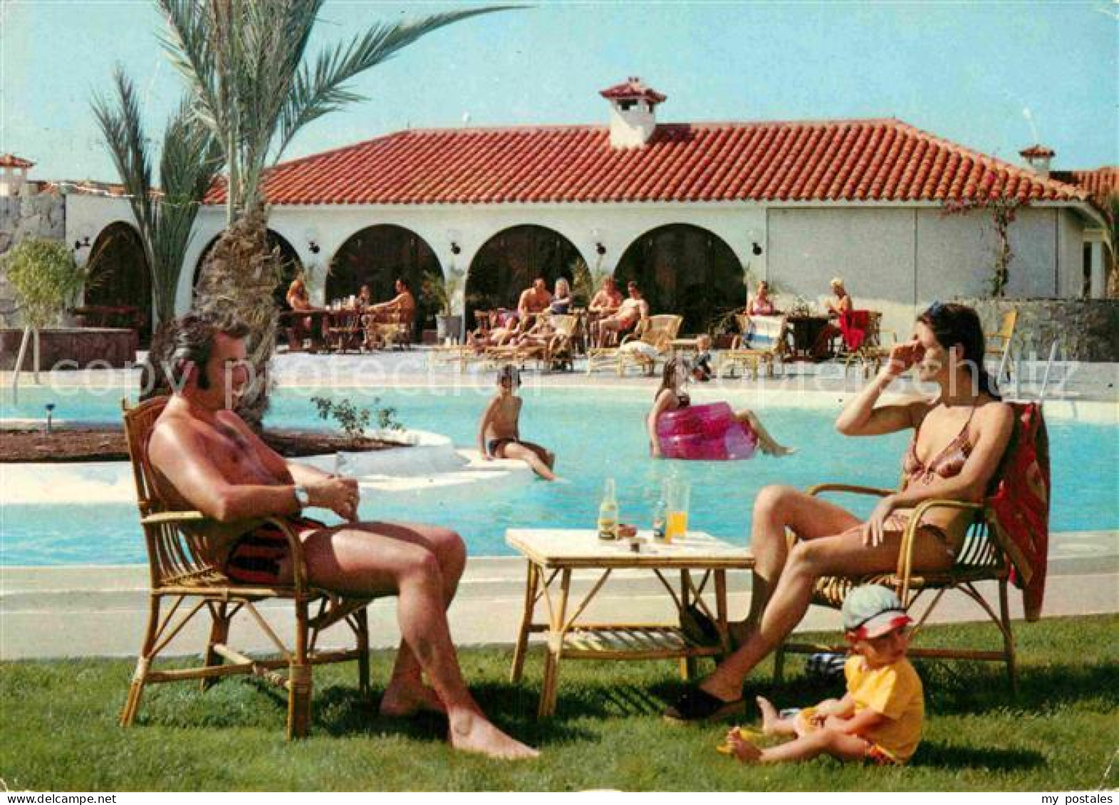 72839397 San Agustin Gran Canaria Sun Club Bungalow Hotels Swimming Pool San Bar - Sonstige & Ohne Zuordnung