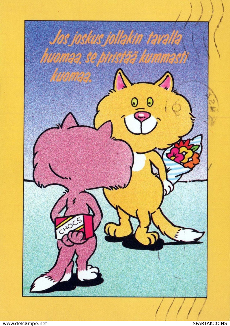 GATO GATITO Animales Vintage Tarjeta Postal CPSM #PBQ777.ES - Katzen