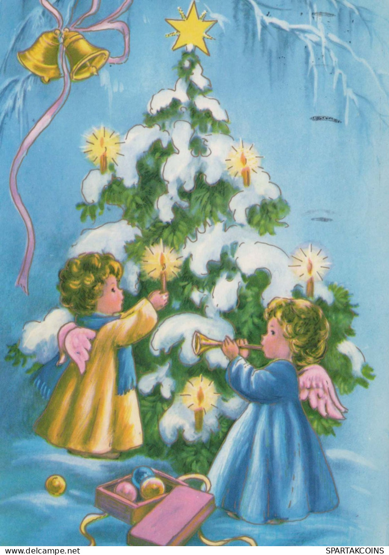 ÁNGEL Navidad Vintage Tarjeta Postal CPSM #PBP415.ES - Anges