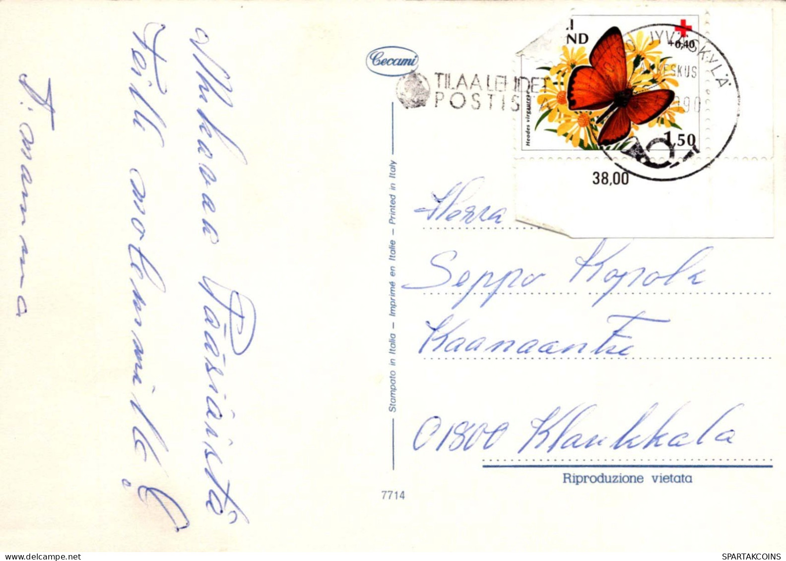 PASCUA POLLO HUEVO Vintage Tarjeta Postal CPSM #PBO668.ES - Ostern