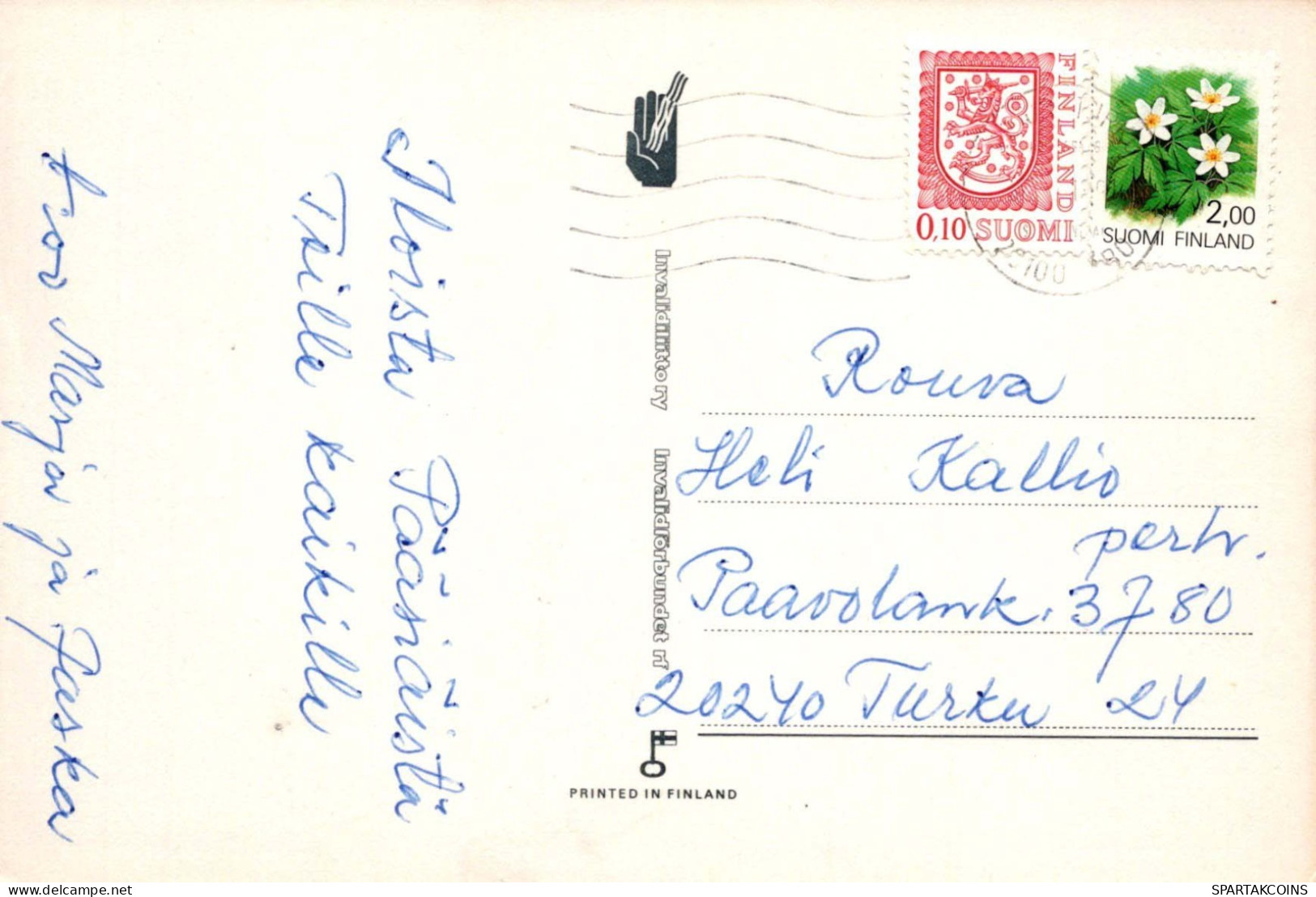 PASCUA POLLO HUEVO Vintage Tarjeta Postal CPSM #PBO791.ES - Pasqua