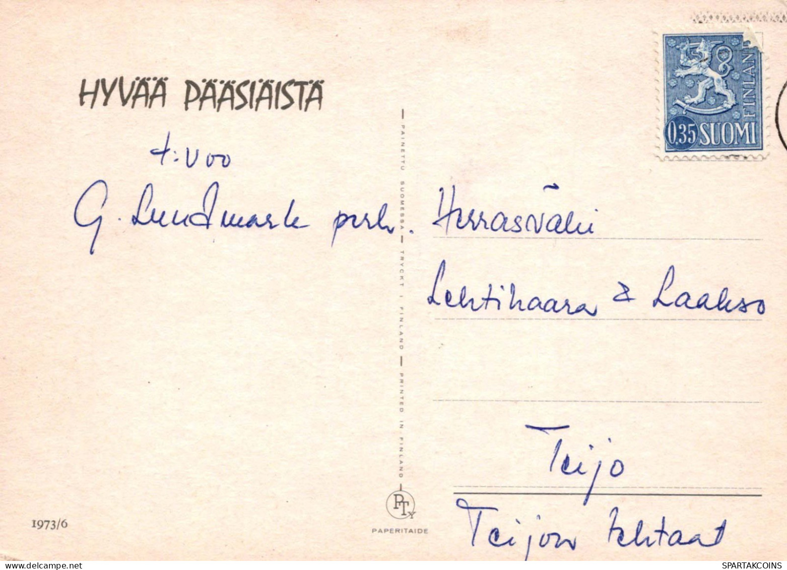 PASCUA CONEJO Vintage Tarjeta Postal CPSM #PBO478.ES - Easter