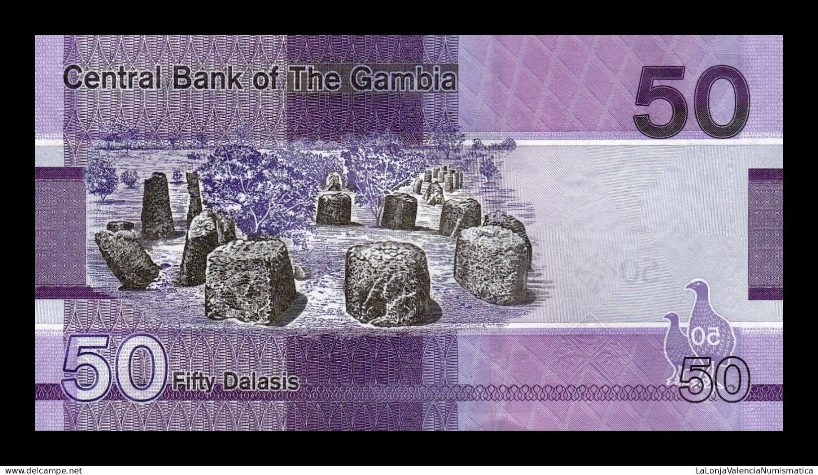 Gambia 50 Dalasis 2023 (2024) Pick 40c New Date Sc Unc - Gambia